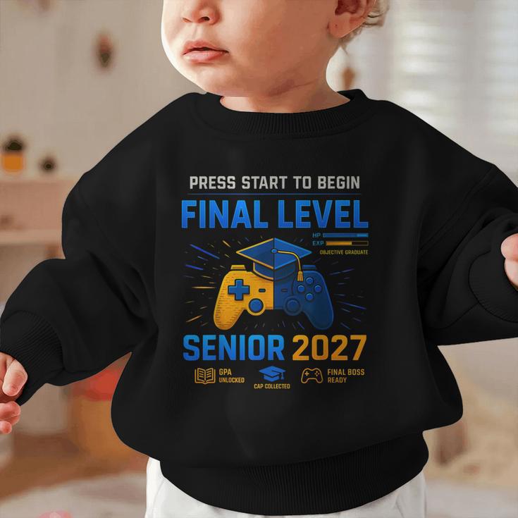 Senior Class Of 2027 Back To School Gamer Senior 2027 Graphic Toddler Sweatshirt