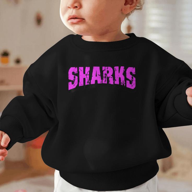 Sharks Back To School Spirit Pk Graphic Toddler Sweatshirt