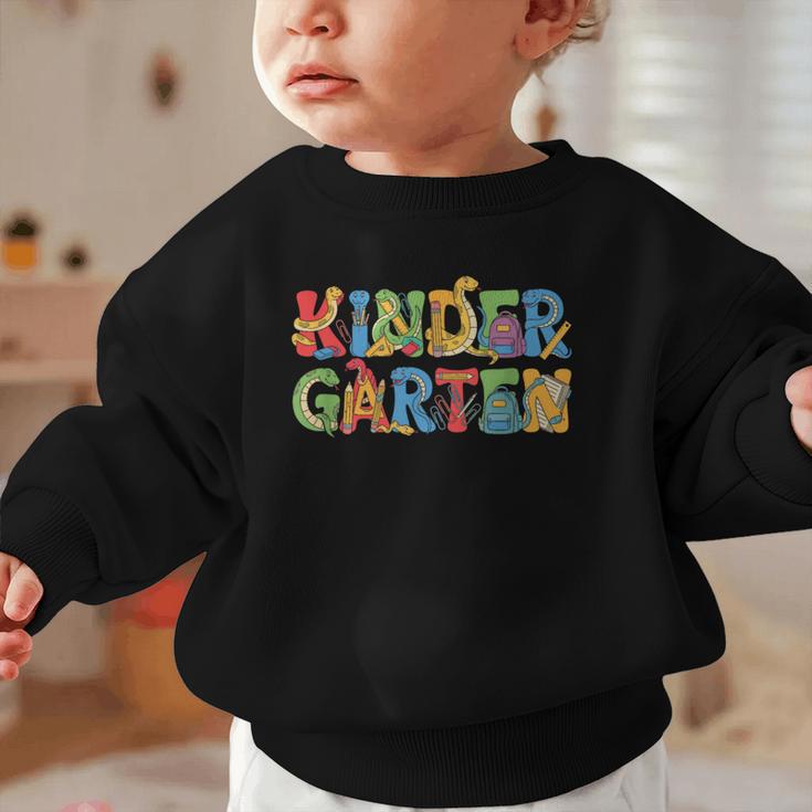 Snake Kindergarten Back To School Kids Boys Girls Graphic Toddler Sweatshirt Snake Kindergarten Back To School Kids Boys Girls Graphic Toddler Sweatshirt