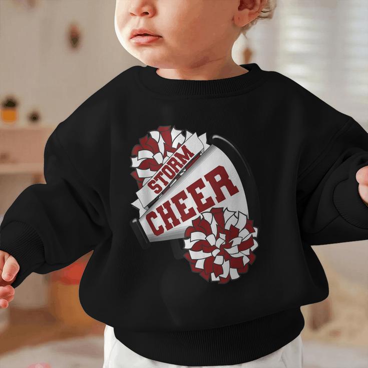 Storm Cheer Back To School Cheerleading Spirit M Graphic Toddler Sweatshirt