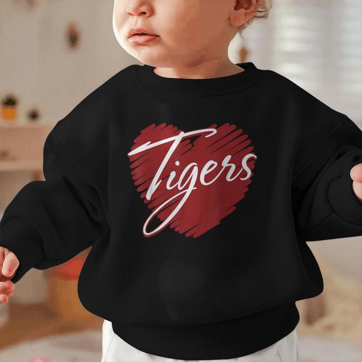 Tigers Heart Back To School Spirit M Graphic Toddler Sweatshirt Tigers Heart Back To School Spirit M Graphic Toddler Sweatshirt
