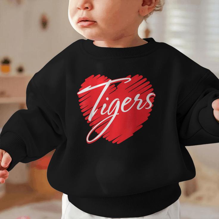 Tigers Heart Back To School Spirit R Graphic Toddler Sweatshirt Tigers Heart Back To School Spirit R Graphic Toddler Sweatshirt
