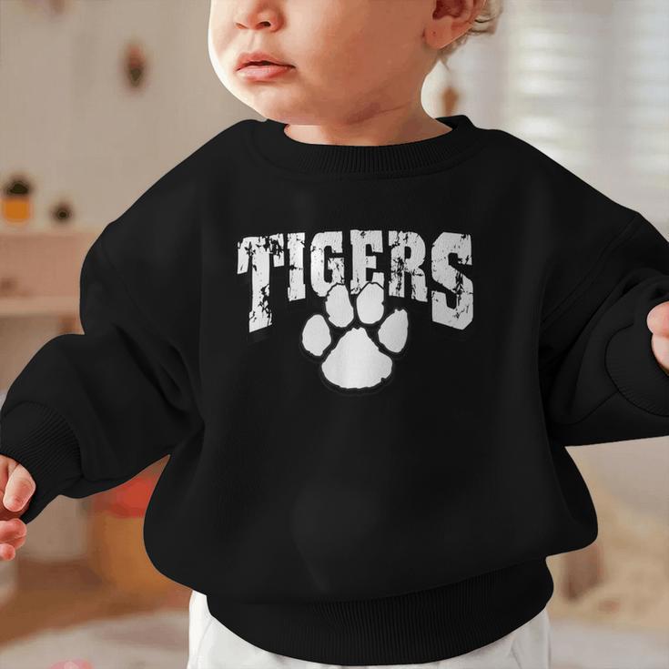 Tigers School Spirit Back To School B Graphic Toddler Sweatshirt Tigers School Spirit Back To School B Graphic Toddler Sweatshirt