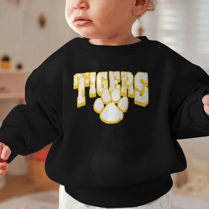 Tigers School Spirit Back To School Y Graphic Toddler Sweatshirt