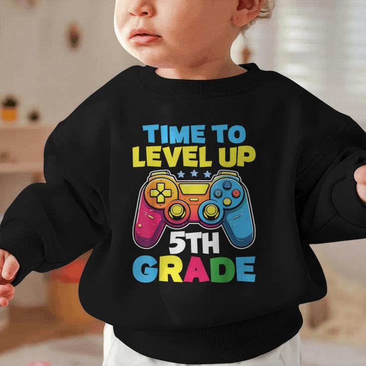 Time To Level Up 5th Grade Video Gamer Kids Back To School Graphic Toddler Sweatshirt Time To Level Up 5th Grade Video Gamer Kids Back To School Graphic Toddler Sweatshirt