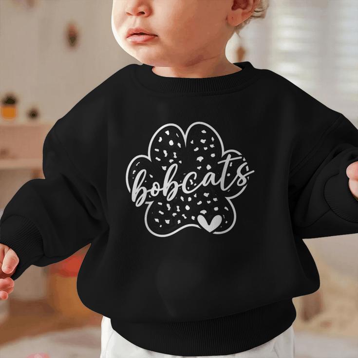 Vintage Bobcats Team Pride School Spirit Back To School Graphic Toddler Sweatshirt Vintage Bobcats Team Pride School Spirit Back To School Graphic Toddler Sweatshirt