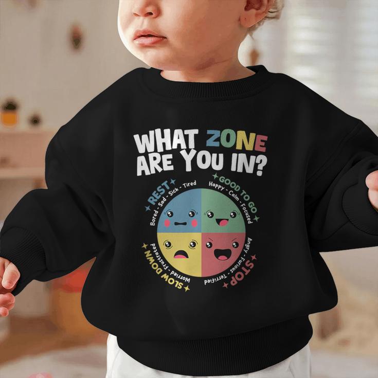 Zones Of Regulation School Counselor Back To School Emotion Graphic Toddler Sweatshirt