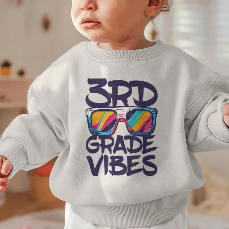 3rd Grade Vibes Shirt Back To School Third Grade Boy Girl Graphic Toddler Sweatshirt