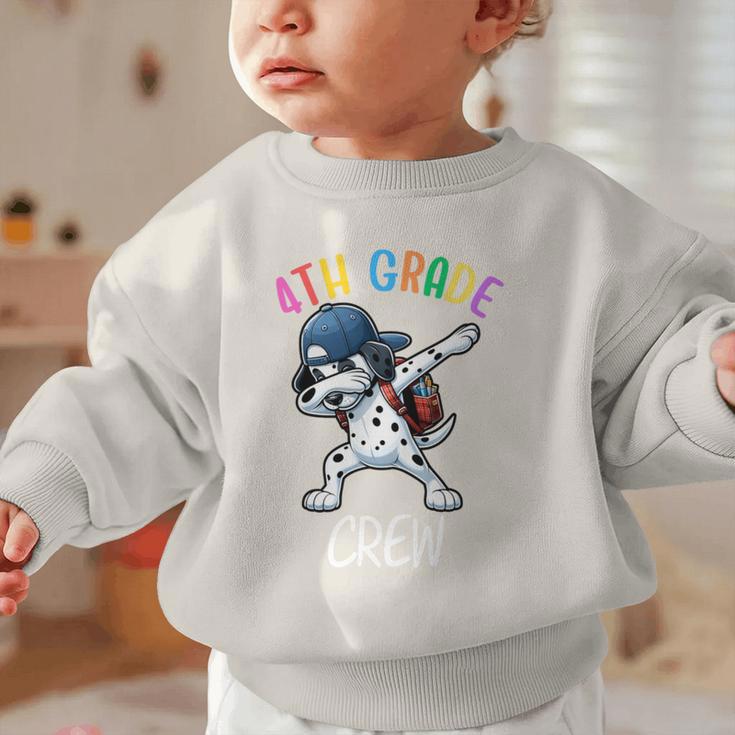 4th Grade Crew Dalmatian Dog Dabbing Back To School Premium Tri-Blend Graphic Toddler Sweatshirt 4th Grade Crew Dalmatian Dog Dabbing Back To School Premium Tri-Blend Graphic Toddler Sweatshirt