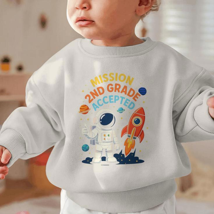 Back To School Mission Second 2nd Grade Accepted Astronaut Premium Tri-Blend Graphic Toddler Sweatshirt