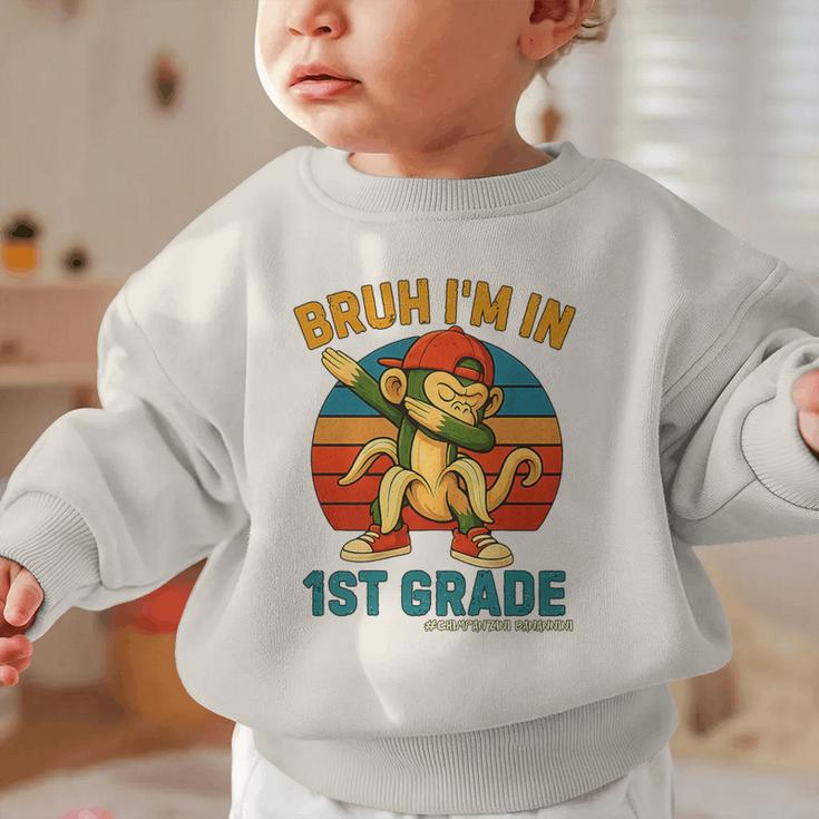 Bruh I’m In 1st Grade Italian Brainrot Meme Back To School Premium Tri-Blend Graphic Toddler Sweatshirt Bruh I’m In 1st Grade Italian Brainrot Meme Back To School Premium Tri-Blend Graphic Toddler Sweatshirt
