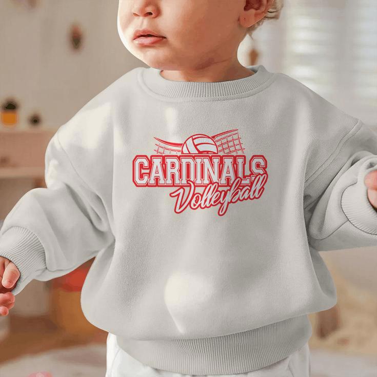 Cardinals Volleyball Back To School Spirit R Graphic Toddler Sweatshirt Cardinals Volleyball Back To School Spirit R Graphic Toddler Sweatshirt