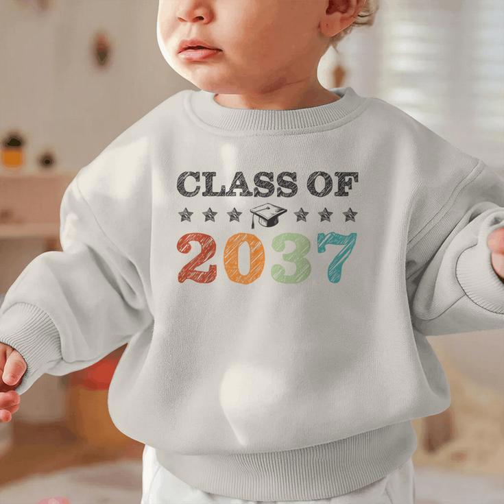 Class Of 2037 Grow With Me Back To School Graduation Graphic Toddler Sweatshirt Class Of 2037 Grow With Me Back To School Graduation Graphic Toddler Sweatshirt