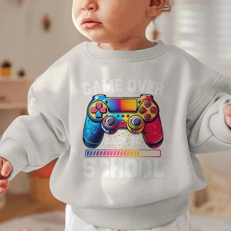 Game Over Back To School Shirt Kids First Day School Graphic Toddler Sweatshirt Game Over Back To School Shirt Kids First Day School Graphic Toddler Sweatshirt