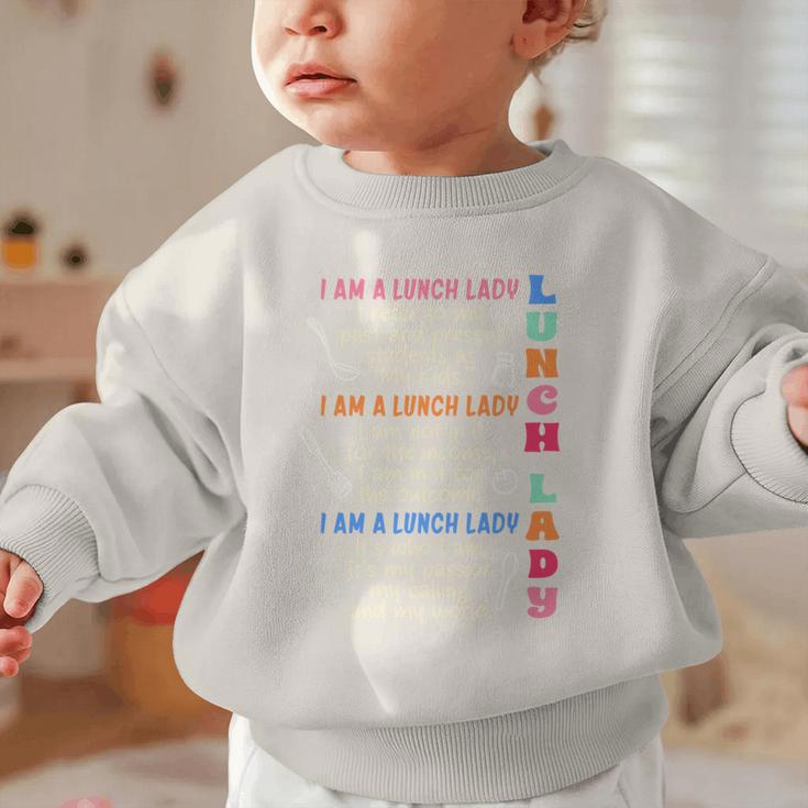 I'm A Lunch Lady Back To School Cafeteria Worker Squad Graphic Toddler Sweatshirt