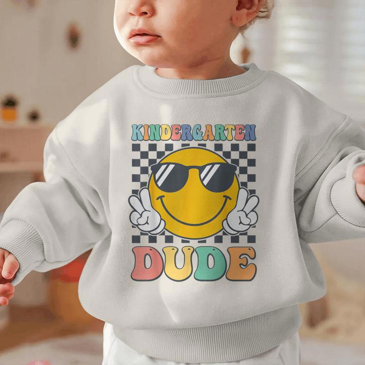 Kindergarten Dude First Day Of Kindergarten Back To School Graphic Toddler Sweatshirt