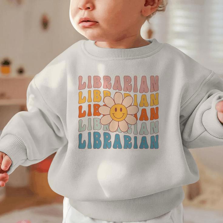 Librarian Retro Find Me At The Library Back To School Graphic Toddler Sweatshirt Librarian Retro Find Me At The Library Back To School Graphic Toddler Sweatshirt