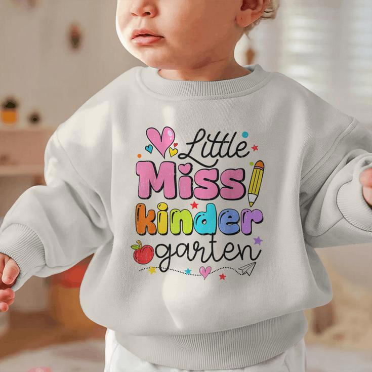 Little Miss Kindergarten Back To School Cute Kinder Girls Graphic Toddler Sweatshirt Little Miss Kindergarten Back To School Cute Kinder Girls Graphic Toddler Sweatshirt