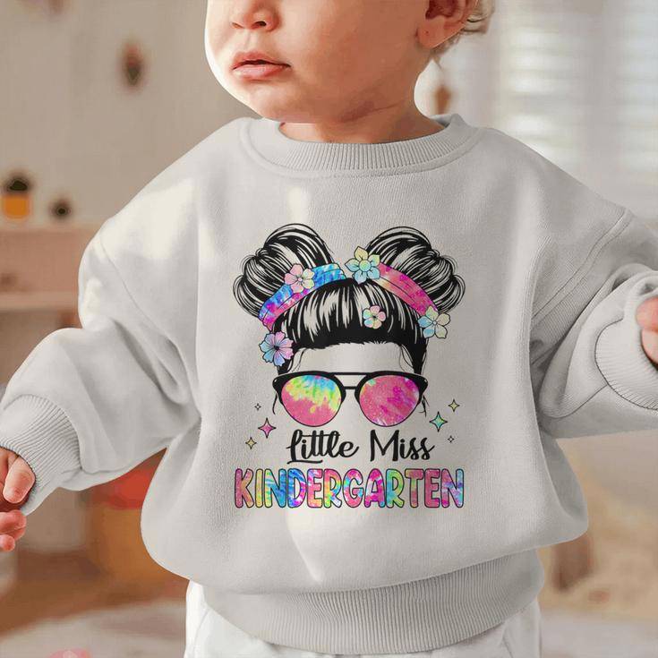 Little Miss Kindergarten Girls Kids Back To School Kinder Graphic Toddler Sweatshirt Little Miss Kindergarten Girls Kids Back To School Kinder Graphic Toddler Sweatshirt