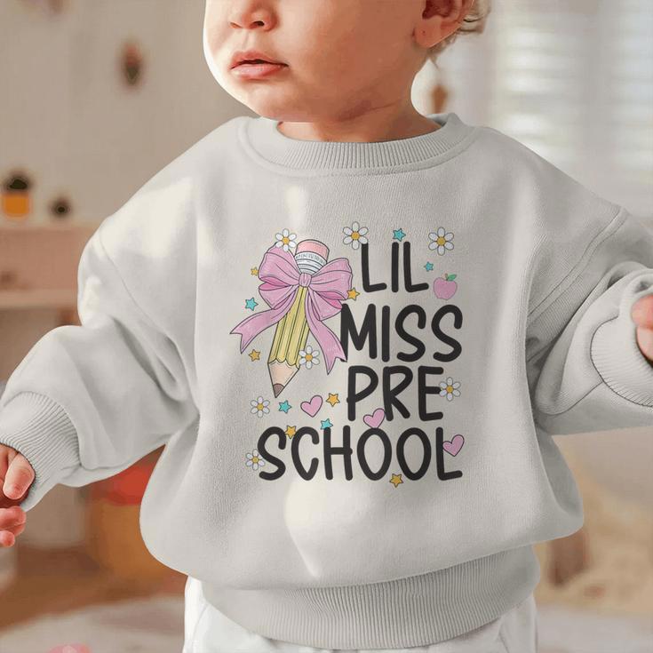 Preschool Little Miss Back To School Girls Kids Preschool Graphic Toddler Sweatshirt Preschool Little Miss Back To School Girls Kids Preschool Graphic Toddler Sweatshirt