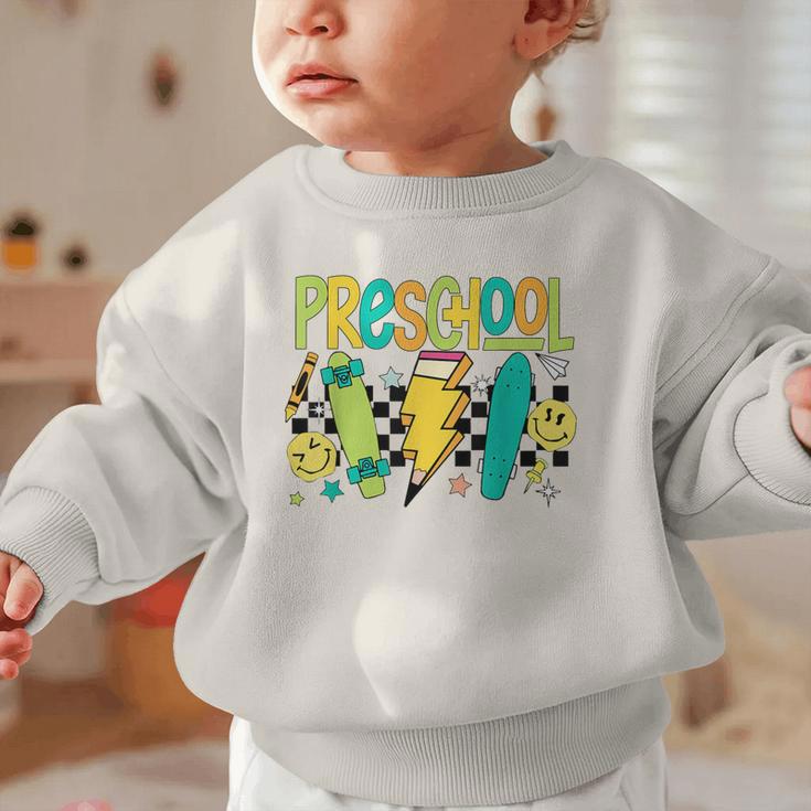 Preschool Skateboard Back To School Boy Girl Kid Graphic Toddler Sweatshirt Preschool Skateboard Back To School Boy Girl Kid Graphic Toddler Sweatshirt