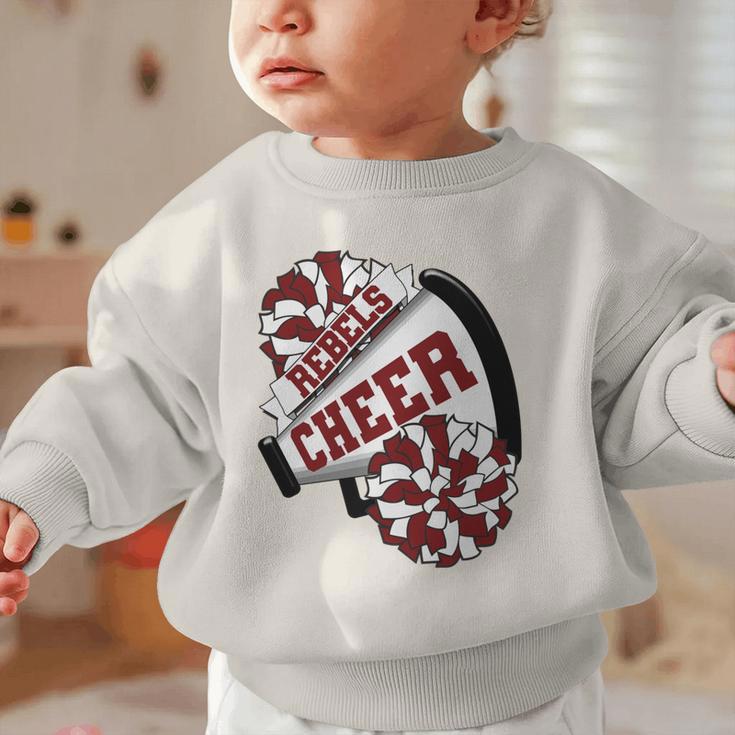 Rebels Cheer Back To School Cheerleading Spirit M Performance Graphic Toddler Sweatshirt Rebels Cheer Back To School Cheerleading Spirit M Performance Graphic Toddler Sweatshirt