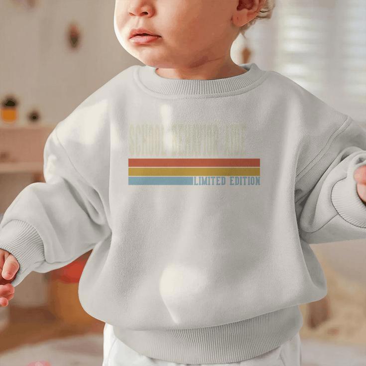 School Behavior Aide Week Retro Vintage Back To School Day Premium Tri-Blend Graphic Toddler Sweatshirt School Behavior Aide Week Retro Vintage Back To School Day Premium Tri-Blend Graphic Toddler Sweatshirt