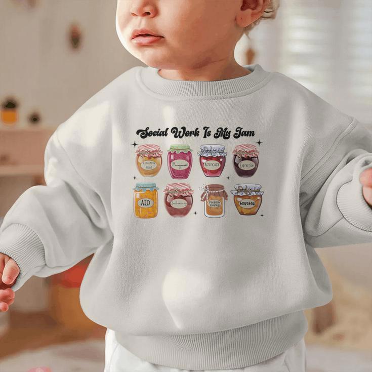 Social Work Is My Jam Back To School School Social Worker Graphic Toddler Sweatshirt Social Work Is My Jam Back To School School Social Worker Graphic Toddler Sweatshirt