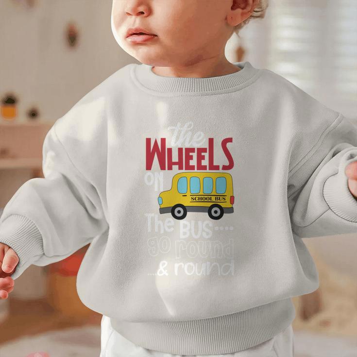 Wheels On The Bus Kids Back To School Graphic Toddler Sweatshirt Wheels On The Bus Kids Back To School Graphic Toddler Sweatshirt