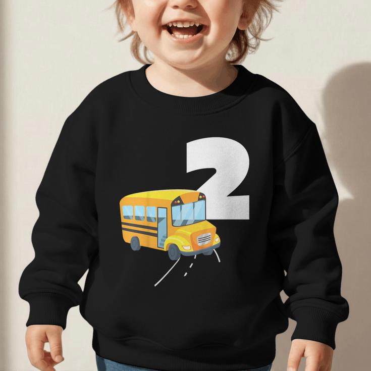 2nd Birthday School Bus Kids Back To School Themes Party Graphic Toddler Sweatshirt 2nd Birthday School Bus Kids Back To School Themes Party Graphic Toddler Sweatshirt