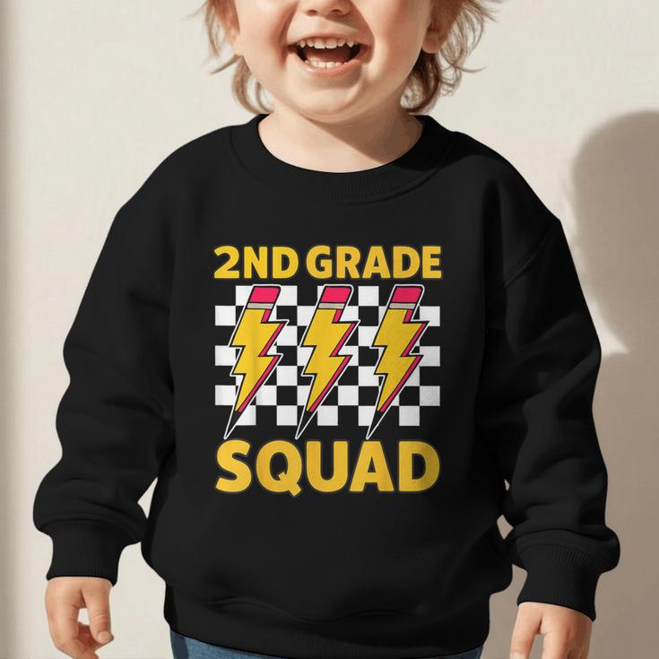 2nd Grade Lightning Bolt Second Grade Squad Back To School Graphic Toddler Sweatshirt 2nd Grade Lightning Bolt Second Grade Squad Back To School Graphic Toddler Sweatshirt