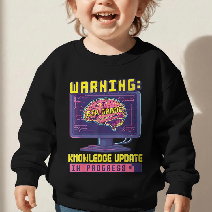 6th Grade Back To School Sixth Grade Smart Boys Computer Graphic Toddler Sweatshirt
