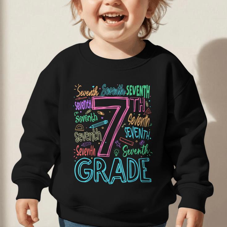 7th Grade Typography Team Seventh Grade Back To School Kids Graphic Toddler Sweatshirt 7th Grade Typography Team Seventh Grade Back To School Kids Graphic Toddler Sweatshirt