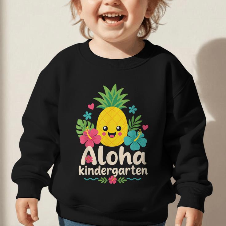 Aloha Kindergarten Pineapple Back To School Graphic Toddler Sweatshirt