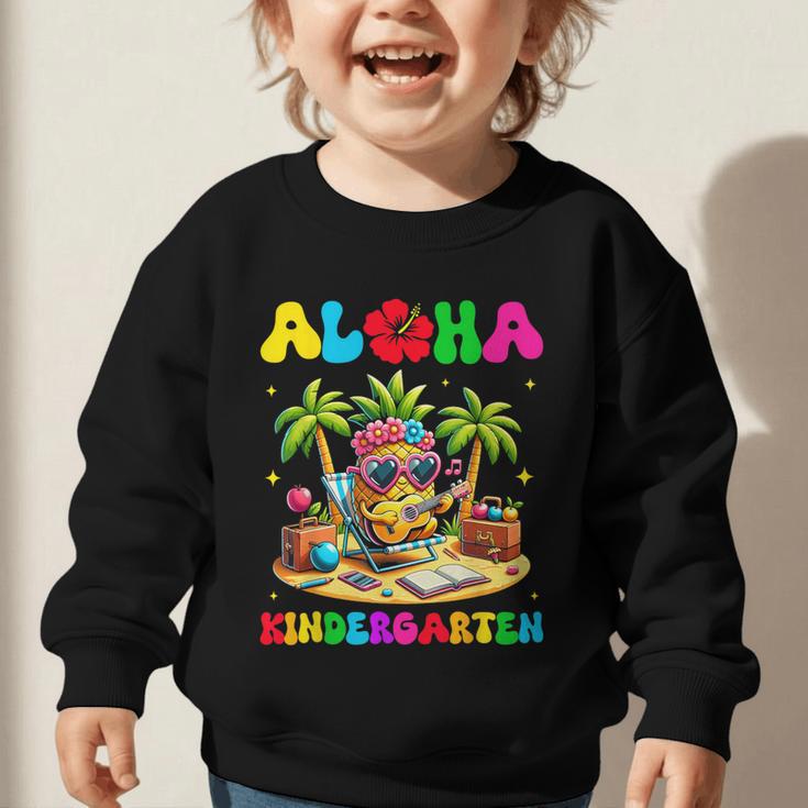 Aloha Kindergarten Pineapple Hawaii Back To School Kids Girl Graphic Toddler Sweatshirt Aloha Kindergarten Pineapple Hawaii Back To School Kids Girl Graphic Toddler Sweatshirt