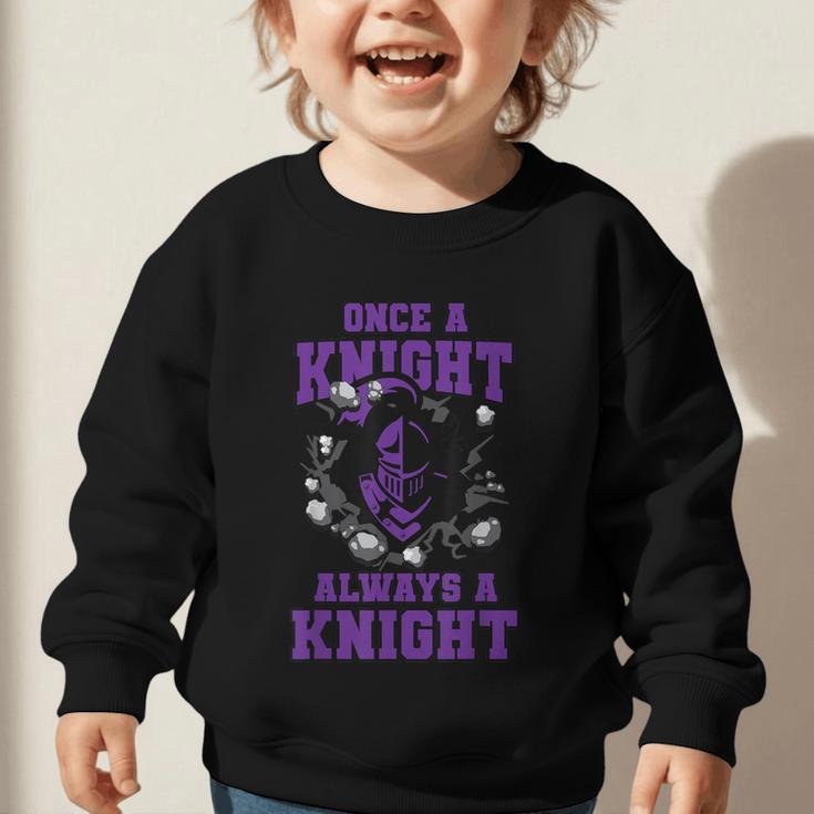 Always A Knight Back To School Spirit P Graphic Toddler Sweatshirt