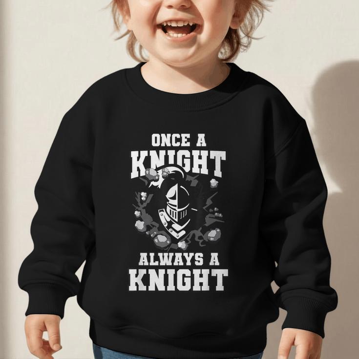 Always A Knight Back To School Spirit Graphic Toddler Sweatshirt