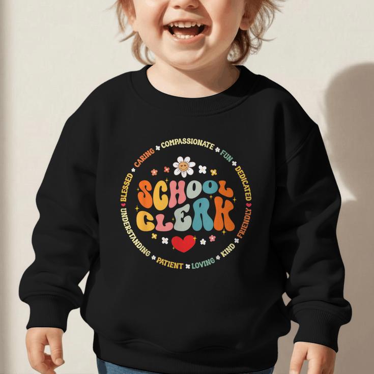Attendance School Clerk Appreciation Week Back To School Graphic Toddler Sweatshirt