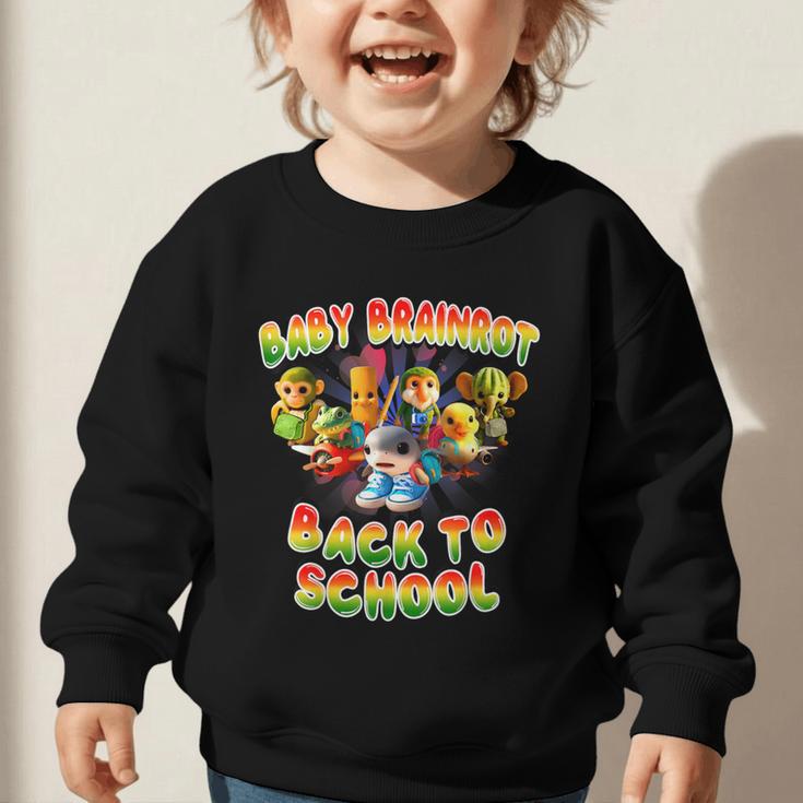 All Baby Brainrot Italian Meme Cute Back To School For Kids Graphic Toddler Sweatshirt All Baby Brainrot Italian Meme Cute Back To School For Kids Graphic Toddler Sweatshirt