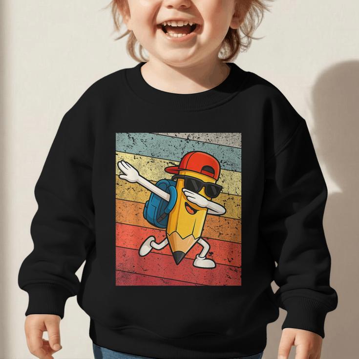 Back To School Dabbing Pencil First Day Boys Kids Graphic Toddler Sweatshirt Back To School Dabbing Pencil First Day Boys Kids Graphic Toddler Sweatshirt