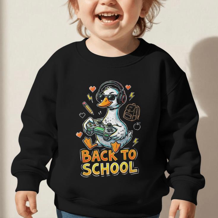 Back To School Gaming Kindergarten First Grade Goose Boys Graphic Toddler Sweatshirt Back To School Gaming Kindergarten First Grade Goose Boys Graphic Toddler Sweatshirt