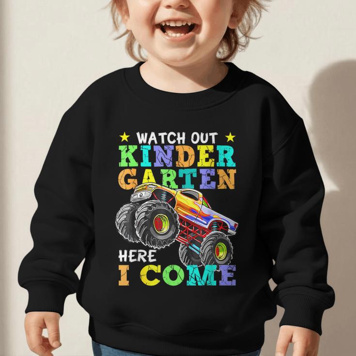 Back To School Kindergarten Here I Come For Boy Kid Truck Graphic Toddler Sweatshirt Back To School Kindergarten Here I Come For Boy Kid Truck Graphic Toddler Sweatshirt