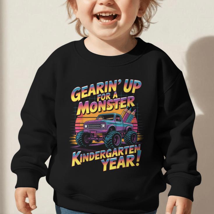 Back To School Kindergarten Monster Truck First Day Boys Graphic Toddler Sweatshirt Back To School Kindergarten Monster Truck First Day Boys Graphic Toddler Sweatshirt