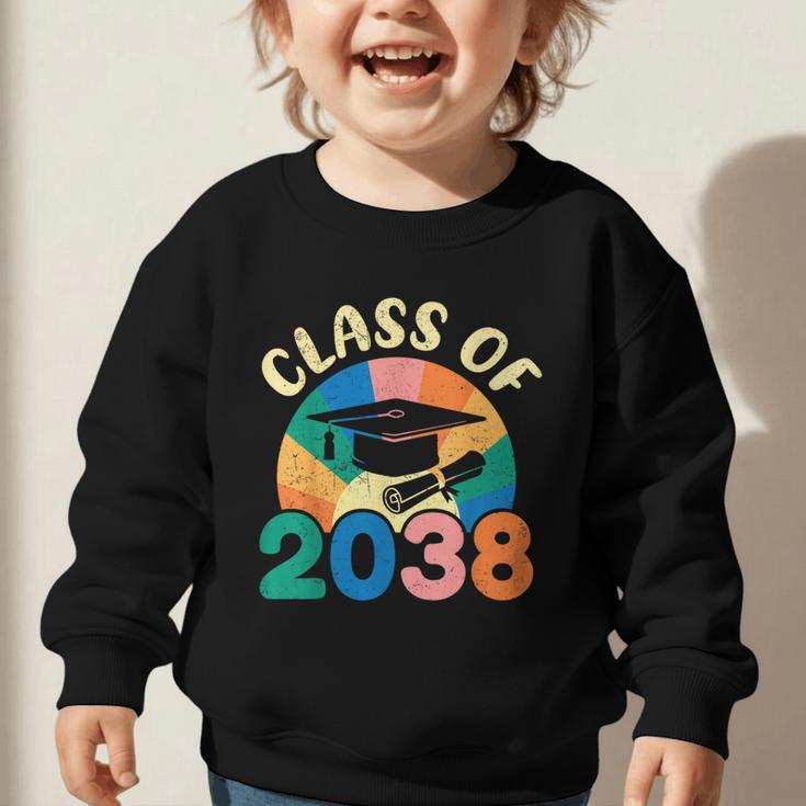 Back To School Pre-K Kindergarten Graduation Class Of 2038 Graphic Toddler Sweatshirt