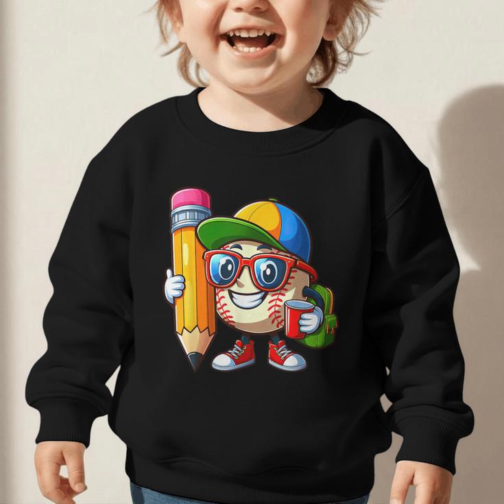 Baseball Lovers Pencil Back To School Kids Boys Girls Graphic Toddler Sweatshirt Baseball Lovers Pencil Back To School Kids Boys Girls Graphic Toddler Sweatshirt