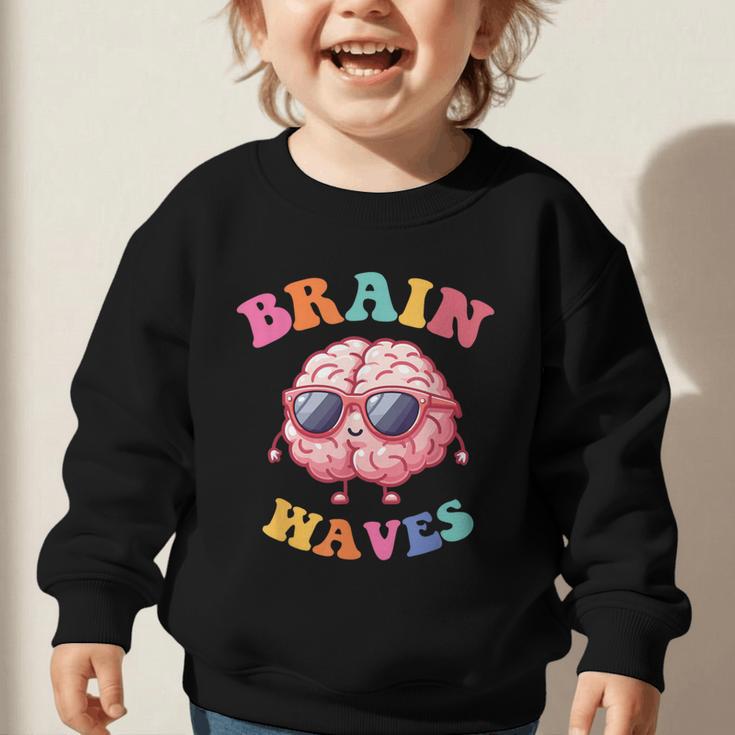 Brain Waves Last Day Of School Back To School Graphic Toddler Sweatshirt