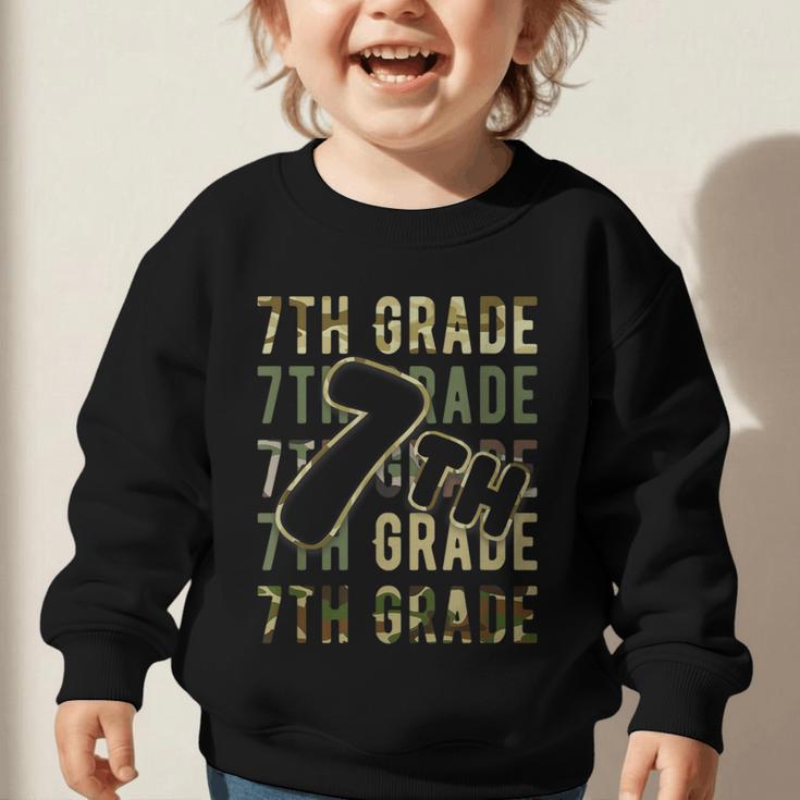 Camo Team Squad 7th Grade Back To School Kids Boys Graphic Toddler Sweatshirt Camo Team Squad 7th Grade Back To School Kids Boys Graphic Toddler Sweatshirt
