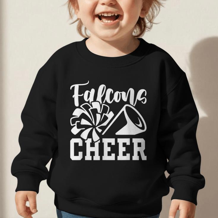 Cheer Falcons Back To School Spirit Graphic Toddler Sweatshirt