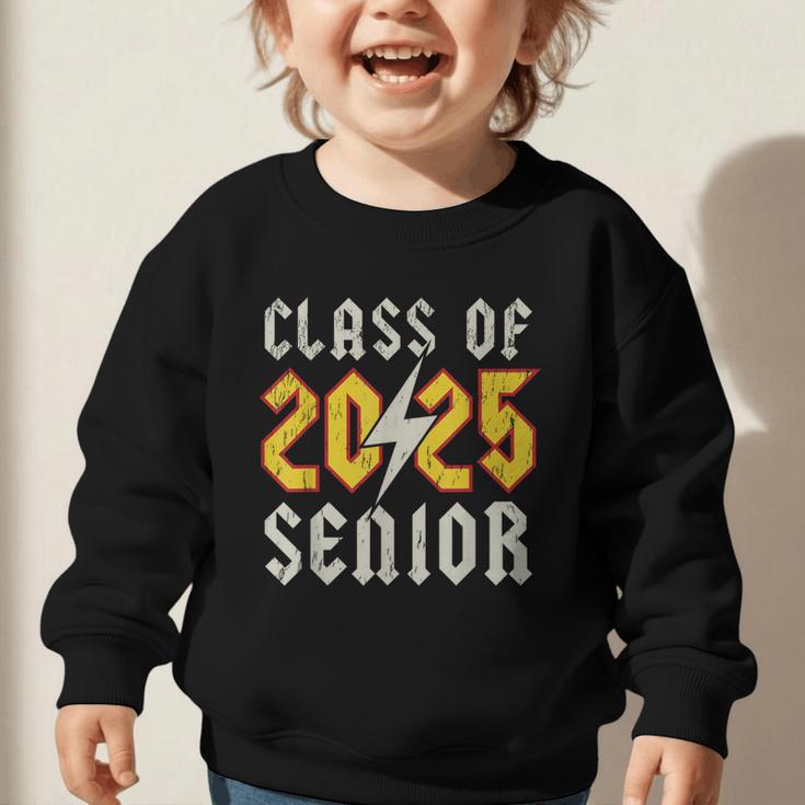 Class Of 2025 Senior Rock N Roll Back To School Music Lover Graphic Toddler Sweatshirt