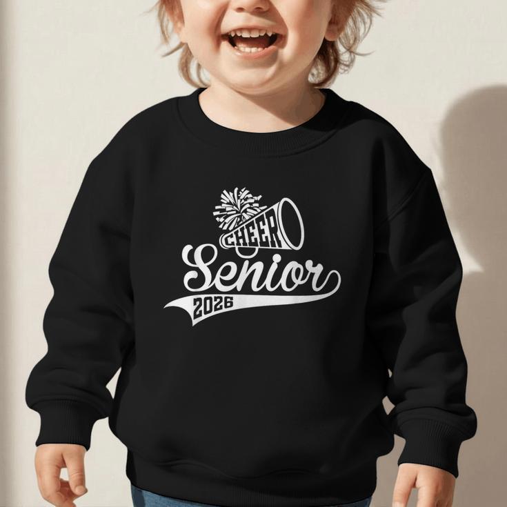 Class Of 2026 Senior Year Cheer Back To School Cheerleader Graphic Toddler Sweatshirt